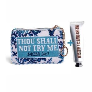 Needlepoint Floral Beaded Pouch